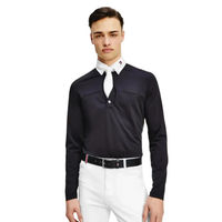 Produktbild von Tommy Hilfiger Reitshirt Turniershirt Desert Sky Blau Schwarz aus Polyester