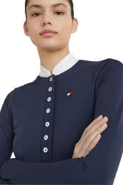 Produktbild von Tommy Hilfiger Turniershirt Performance Reitshirt Damen Blau FEI Frühjahr Sommer