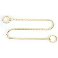 Produktbild von TOMTOP JMS Erziehungshalsband Schlangen Kette für Hunde Gold 4mm x 50cm - 50 cm