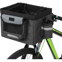 Produktbild von TOMTOP JMS Faltbarer Fahrrad-Frontkorb aus Oxford-Gewebe für kleine Hunde und Katzen in Schwarz