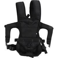 Produktbild von TOMTOP JMS Haustier-Front-Rucksack für Hunde und Katzen, wasserdicht und atmungsaktiv, Schwarz, Größe L