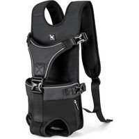 Produktbild von TOMTOP JMS Haustiertrage-Rucksack für Hunde wasserabweisend und verstellbar in Schwarz