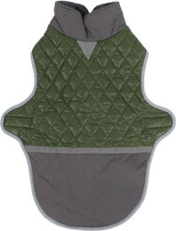 TOMTOP JMS Hundeweste Winterjacke Winddicht und Wasserdicht aus Polyester in Grün Größe L – Bild 1 von 8