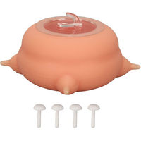 Produktbild von TOMTOP JMS Milchschüssel für Welpen mit Silikon-Nippel und Saugnäpfen Rosa 200ml - 200 ml