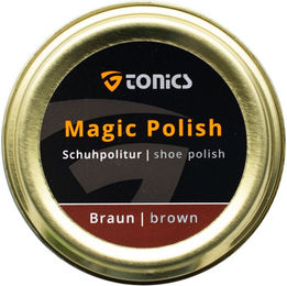 Produktbild von Tonics Magic Polish Schuh und Stiefelpolitur wasserabweisend Braun 50ml - 50 ml