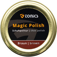 Produktbild von Tonics Magic Polish Schuh und Stiefelpolitur wasserabweisend Braun 50ml - 50 ml