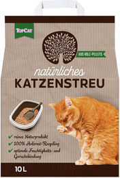Top Cat Holzstreu unparfümiert für Katzen und Kleintiere 10 l – Bild 1 von 1