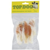 Produktbild von Top Dog Naturkaukartikel Kaninchenohren mit Hühnerfilet 70g