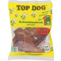 Produktbild von Top Dog Schweineohren getrockneter Naturkauartikel für Hunde Monoprotein