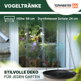 TOPANBIETER 999 Vogelhaus aus Metall in Schwarz wetterfest und frostbeständig - 1 Stk. – Bild 1 von 10