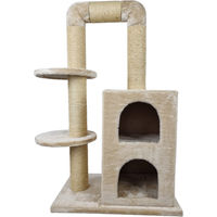 Produktbild von Topmast Kratzbaum Indy Beige für Katzen 54 x 34 x 92 cm aus Plüsch