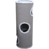 Produktbild von Topmast Kratztonne Crab Ton Bueno Grau 36 x 36 x 70 cm aus Holzspanplatte mit Plüsch und Sisal