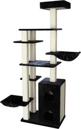 Topmast Schwerer Kratzbaum Excellence Schwarz mit Sisal 140 x 62 x 217 cm – Bild 1 von 1