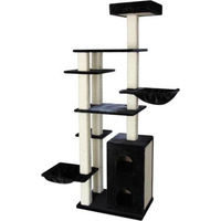 Produktbild von Topmast Schwerer Kratzbaum Excellence Schwarz mit Sisal 140 x 62 x 217 cm