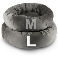 Produktbild von TopMeow Hundebett mit Rand aus Plüsch rutschfest Ø60 x 20 cm