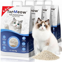 Produktbild von TopMeow Tofu Katzenstreu klumpend 18,4 kg pflanzlich staubarm und mit starker Geruchsbindung