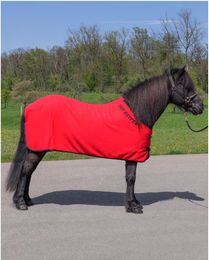 Topreiter Abschwitzdecke Isländer Fleece Rot – Bild 1 von 2