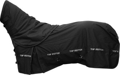 Topreiter Fleece-Outdoordecke für Pferde Schwarz 125 cm aus Polyester – Bild 1 von 2
