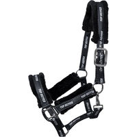 Produktbild von Topreiter Halftererset Soft Line mit Strick aus Nylon in Schwarz und Silber