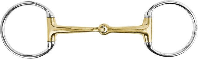 Produktbild von Topreiter Olivenkopfgebiss Iceland aus Edelstahl 14 mm einfach gebrochen in Gold