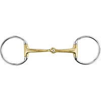 Produktbild von Topreiter Olivenkopfgebiss Iceland aus Edelstahl 14 mm einfach gebrochen in Gold