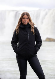 Topreiter Reitjacke Gletta für Damen Schwarz XXL wasserdicht aus Polyester – Bild 1 von 5