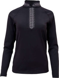 Topreiter Reitshirt Jódís Langarmshirt für Damen in Schwarz XXL – Bild 1 von 5