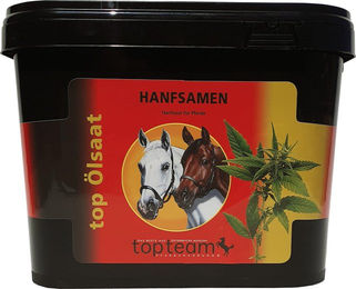 Produktbild von topteam Hanfsamen Einzelfuttermittel zur Verdauung und Vitaminversorgung 5 kg