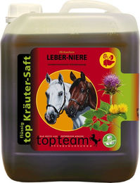 Produktbild von topteam Leber-Niere Kräutersaft Ergänzungsfutter 2,50 l