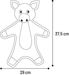 Torres Flamingo Hundespielzeug aus Plüsch in Grün – Bild 1 von 3