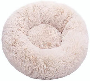 Produktbild von TPFLiving Hundekorb und Katzenkörbchen aus Baumwolle in Beige für erwachsene Tiere