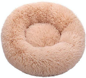 TPFLiving Tierkorb aus Baumwolle und Plüsch als Hundebett oder Katzenkörbchen mit 60cm bis 100cm Durchmesser – Bild 1 von 1