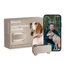 Tractive GPS Tracker für Hunde 2025 Edition in Braun mit Live-Ortung und Aktivitätstracking - 1 Stk. – Bild 1 von 8
