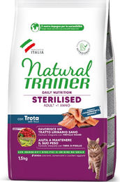 Trainer Katzenfutter Sterilisiert Monoprotein Forelle Adult 1,5 kg - 1,5 kg – Bild 1 von 6