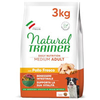Produktbild von Trainer Natural Medium Hundetrockenfutter mit Huhn und Reis für erwachsene Hunde 3 kg - 3 kg
