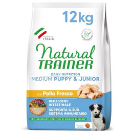 Trainer Natural Puppy & Junior Medium Hundefutter mit Huhn und Pute 12 kg - 12 kg – Bild 1 von 6