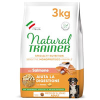 Produktbild von Trainer Natural Sensitive Adult Medium & Maxi Hundefutter mit Lachs und Lamm glutenfrei 3 kg - 3 kg