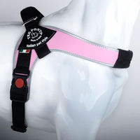 Produktbild von Tre Ponti Brio Hundegeschirr Rosa mit reflektierendem Rand Größe XL