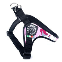 Produktbild von Tre Ponti Croci Easy Fit Hundegeschirr Pink Camouflage Größe 4 aus Polyester mit verstellbarem Bauchgurt und Click-Verschluss