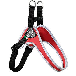 Tre Ponti Easy Fit Classic Hundegeschirr mit reflektierendem Rand und verstellbarem Bauchgurt Rot Größe 2,5 – Bild 1 von 4