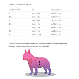 Tre Ponti Easy Fit Classic Hundegeschirr mit verstellbarem Bauchgurt und reflektierendem Rand Rosa Größe 1.5 – Bild 1 von 3