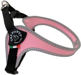 Tre Ponti Easy Fit Classic Hundegeschirr XS Rosa mit reflektierendem Rand und verstellbarem Bauchgurt - 1 Stk. – Bild 1 von 4