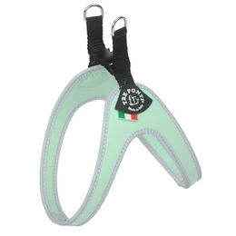 Produktbild von Tre Ponti Easy Fit Click Halsband Silber Grün Größe M wasserdicht