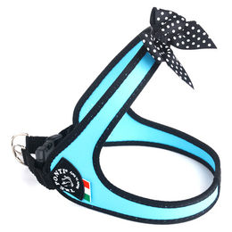 Produktbild von Tre Ponti Easy Fit Fashion Polka Dot Bow Hundegeschirr mit Click-Verschluss Hellblau