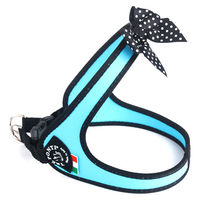 Produktbild von Tre Ponti Easy Fit Fashion Polka Dot Bow Hundegeschirr mit Click-Verschluss Hellblau