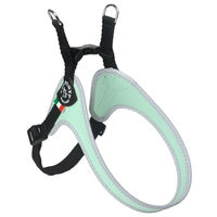 Produktbild von Tre Ponti Easy Fit Klassisches Hundegeschirr Mint mit reflektierendem Rand und verstellbarem Bauchgurt