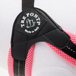 Tre Ponti Easy Fit Mesh Fix Neon Hundegeschirr für kleine Rassen Rosa Größe 3 – Bild 1 von 4