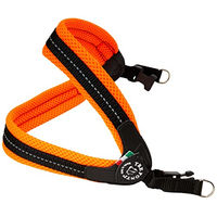 Produktbild von Tre Ponti Easy Fit Mesh Fix Neon Hundegeschirr für Welpen aus Nylon in Orange Größe 2.5
