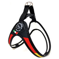Produktbild von Tre Ponti Easy Fit Nations Hundegeschirr für Welpen mit Click-Verschluss Schwarz