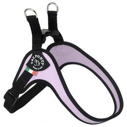 Tre Ponti Easy Fit Palette Pastel Hundegeschirr Lilac Schwarz mit verstellbarem Bauchgurt – Bild 1 von 2
